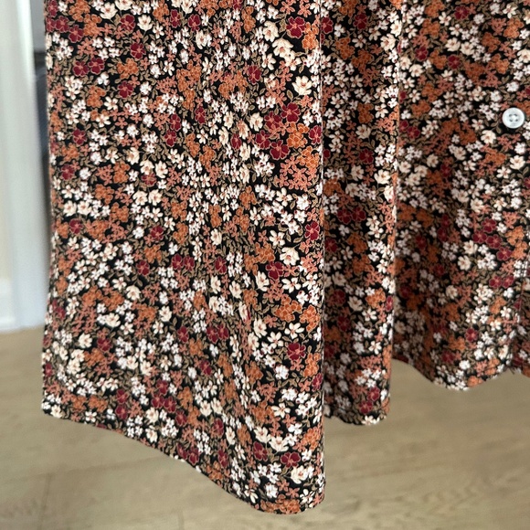JOE FRESH Floral Button Front Shirt Dress with Waist Tie - Size XL. NWOT. - Picture 14 of 15